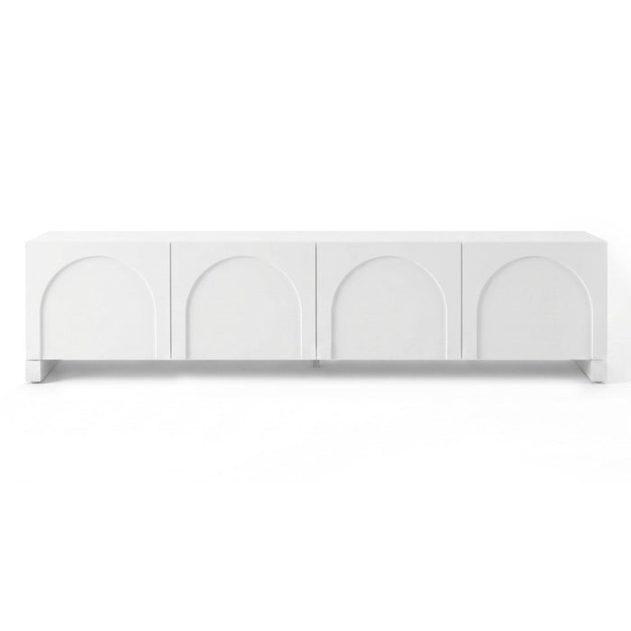 Artiss TV Unit Entertainment Unit Storage Cabinet Adjustable Shelf 180cm White