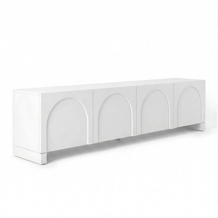 Artiss TV Unit Entertainment Unit Storage Cabinet Adjustable Shelf 180cm White