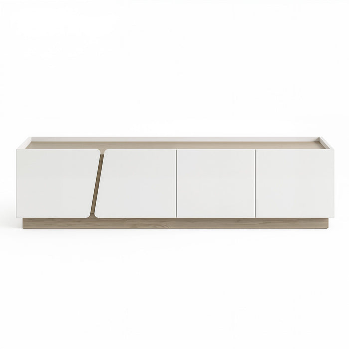 Artiss 180cm TV Unit Storage Cabinet Living Room Grayish white & Walnut