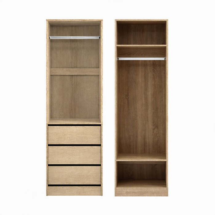 Artiss 2X Wardrobe Clothes Closet Storage Organiser Armoire Pine