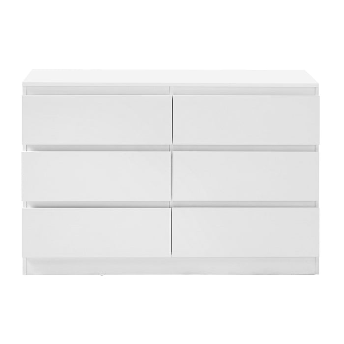 Artiss 6 Chest of Drawers Lowboy White