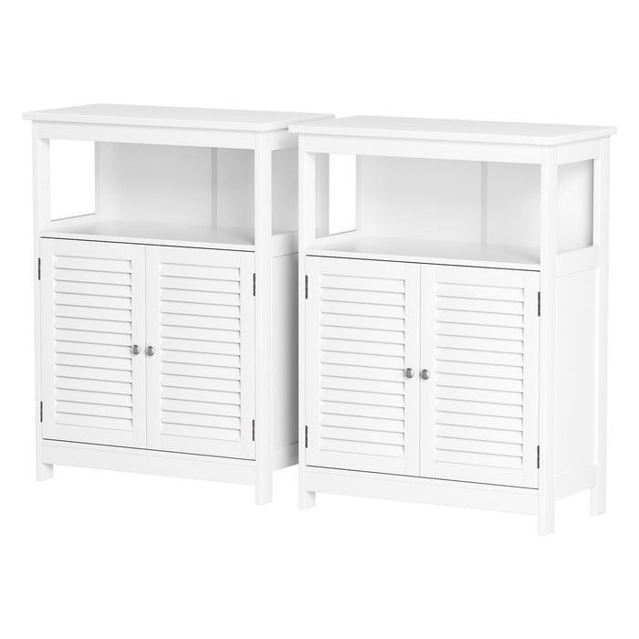 Artiss 2x Buffet Sideboard Cabinet Server Cupboard Kitchen Bathroom Storage IVOR
