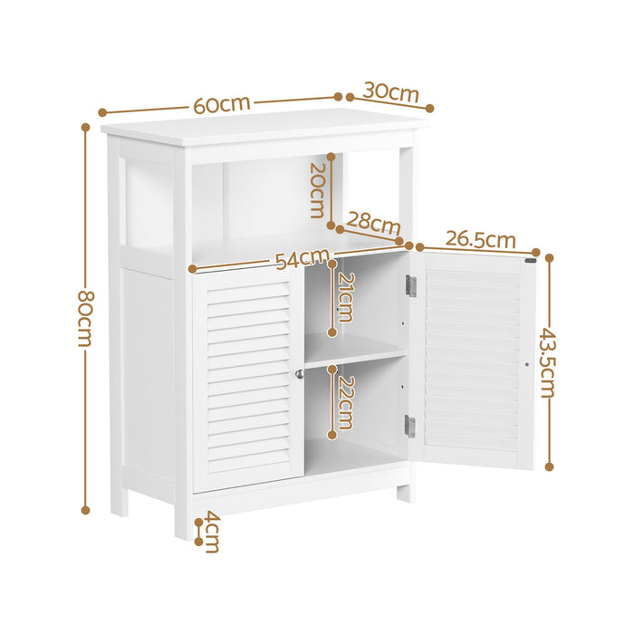 Artiss 2x Buffet Sideboard Cabinet Server Cupboard Kitchen Bathroom Storage IVOR