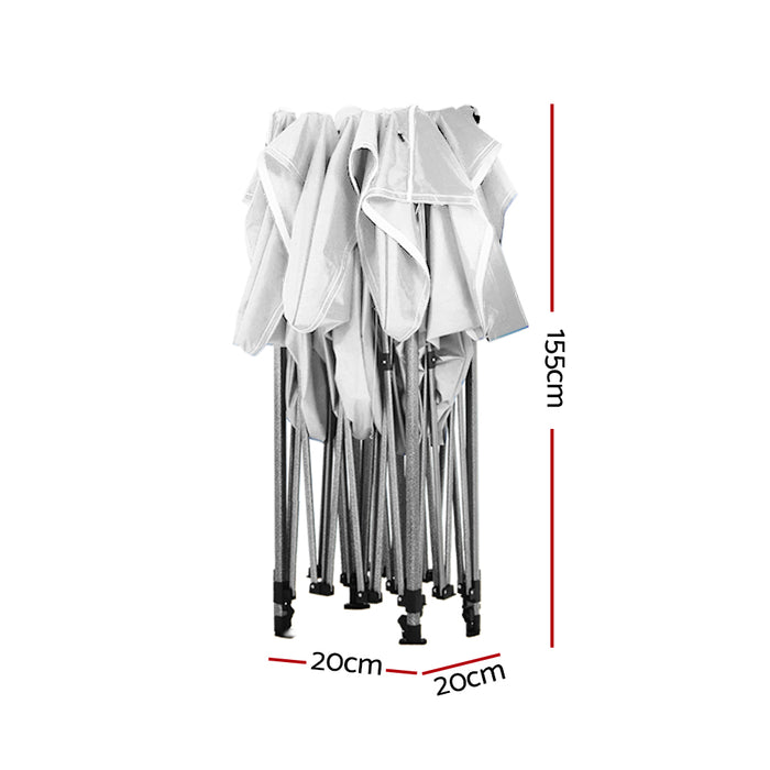 Instahut Gazebo Pop Up Marquee 3x3 Folding Tent Outdoor Camping 500D Oxford