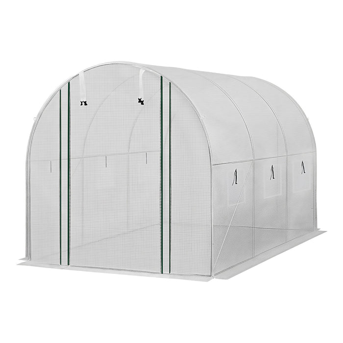 Green Fingers Greenhouse 3x2x2M Walk in Green House White