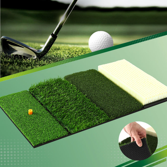 Everfit Golf Hitting Mat Practice Turf 4 in 1 Foldable Training Aid Backyard