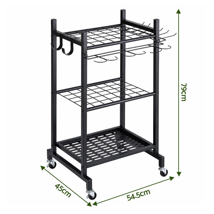 Gardeon Garden Tool Organizer with Wheels Heavy Duty Garage Yard Storage Cart