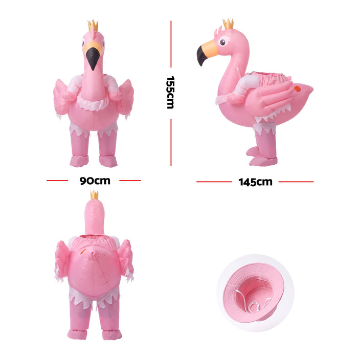 Inflatable Costume Ride On Flamingo Adult Party Suit Pink One Size