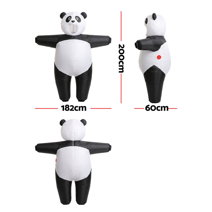 Inflatable Costume Panda Suit Fancy Dress Adult Party Outfit Black One Size