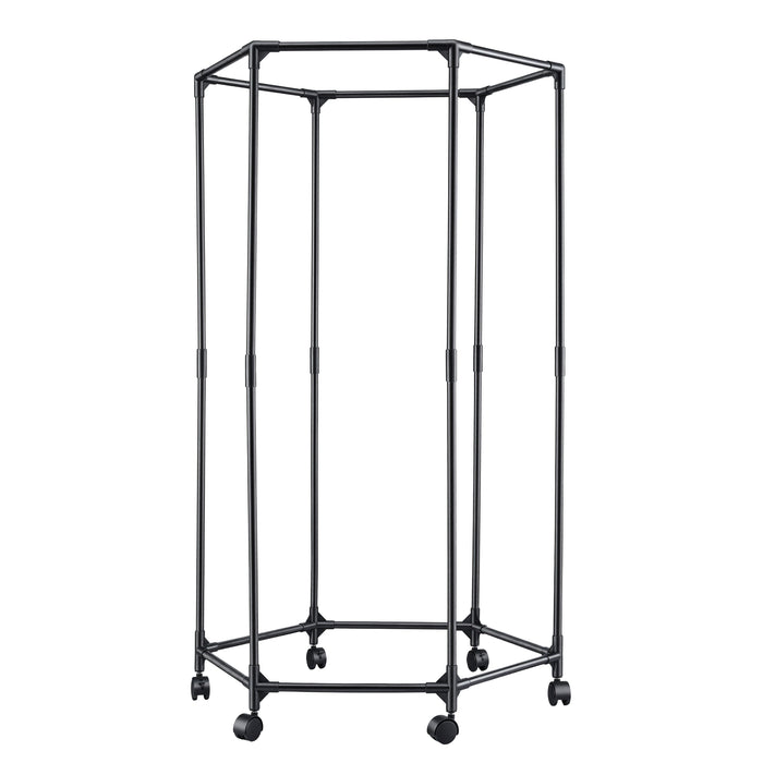 Artiss Clothes Rack Airer Rail Coat Stand Wheels 6 Rods