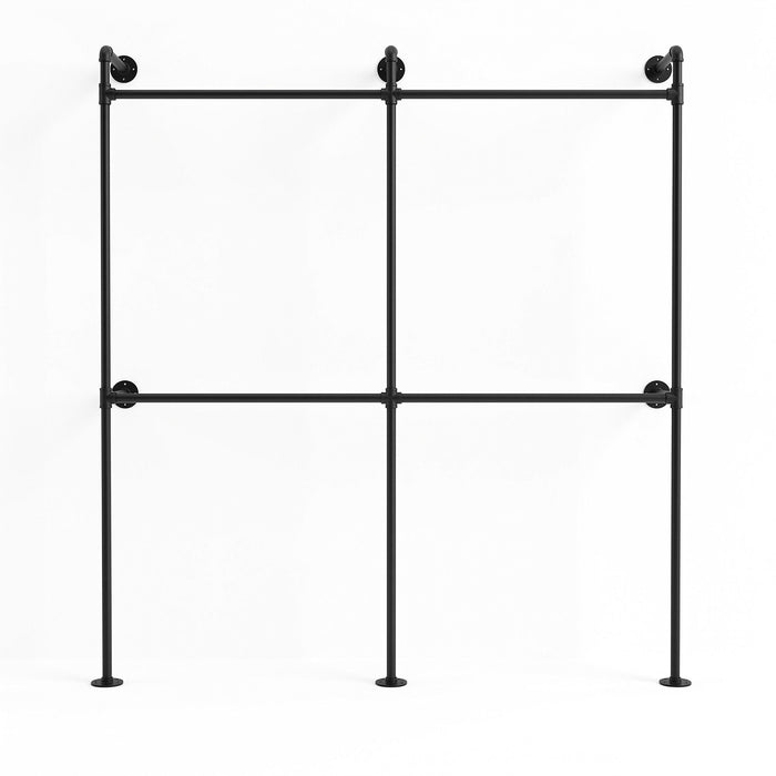Artiss Industrial Pipe Clothing Rack Garment Clothes Display Stand Wall Mounted
