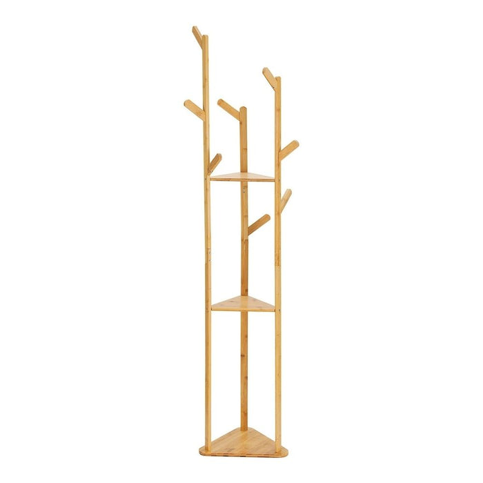 Artiss 2X Clothes Rack Airer Coat Stand 9 Hooks Bamboo