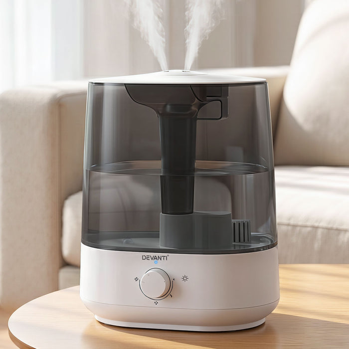 Devanti Ultrasonic Humidifier Aroma Diffuser Top Fill Quiet Bedroom 6L