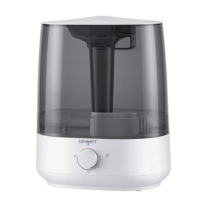 Devanti Ultrasonic Humidifier Aroma Diffuser Top Fill Quiet Bedroom 6L