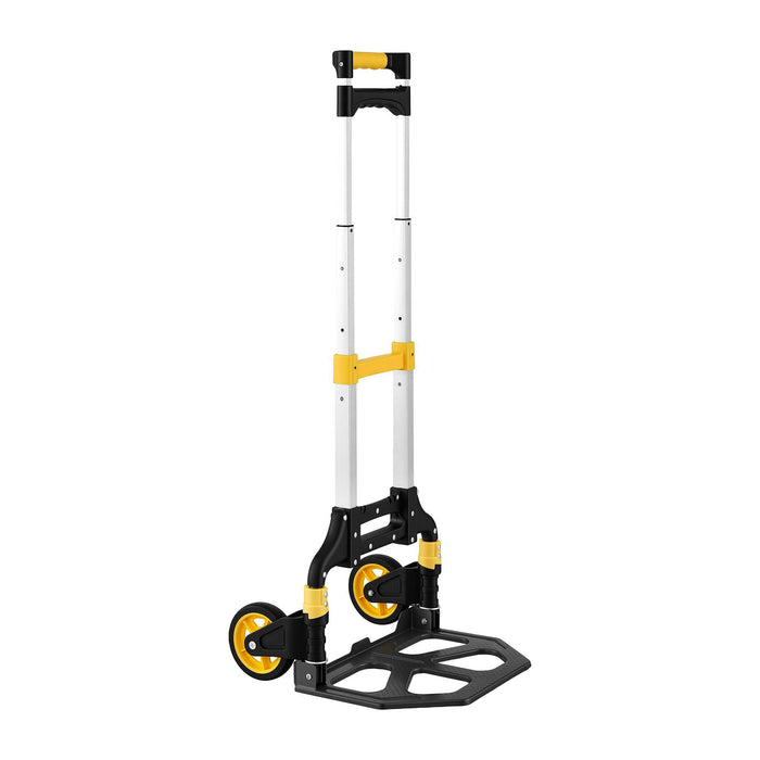 Giantz Folding Trolley Portable Hand Truck Lightweight Travel Luggage Silver
