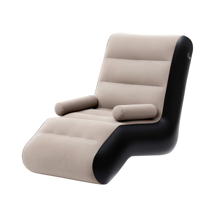 Gardeon Inflatable Chair Sun Lounger Blow Up Folding Air Chairs Sofa for Camping with Pump