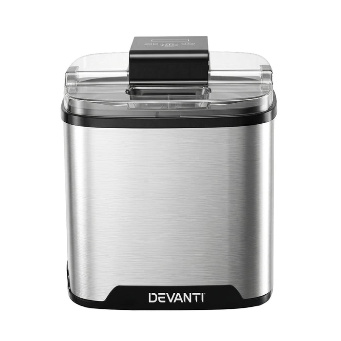 Devanti Ice Cream Maker Machine 2L Homemade Gelato Sorbet Frozen Drinks Sliver