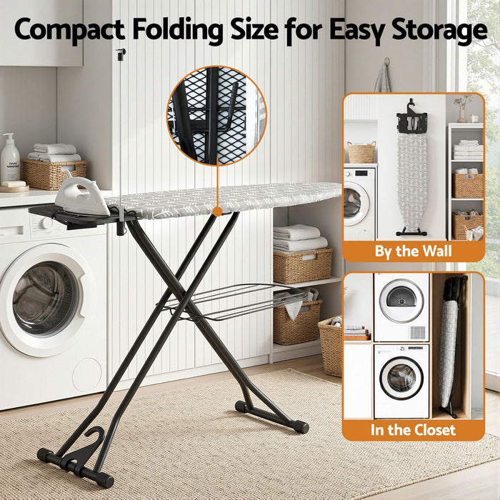 Artiss Foldable Ironing Board with Iron Rest Ironing Board for Laundry Room Arrow