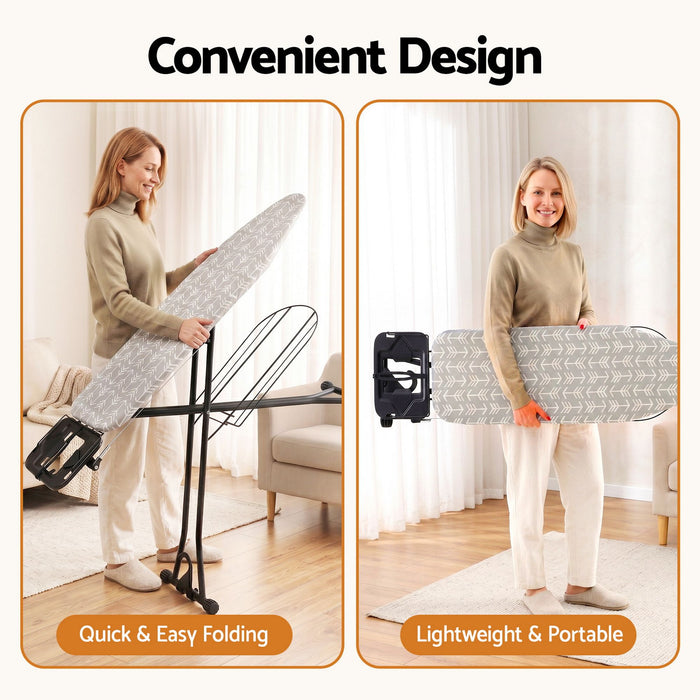 Artiss Foldable Ironing Board with Iron Rest Ironing Board for Laundry Room Arrow