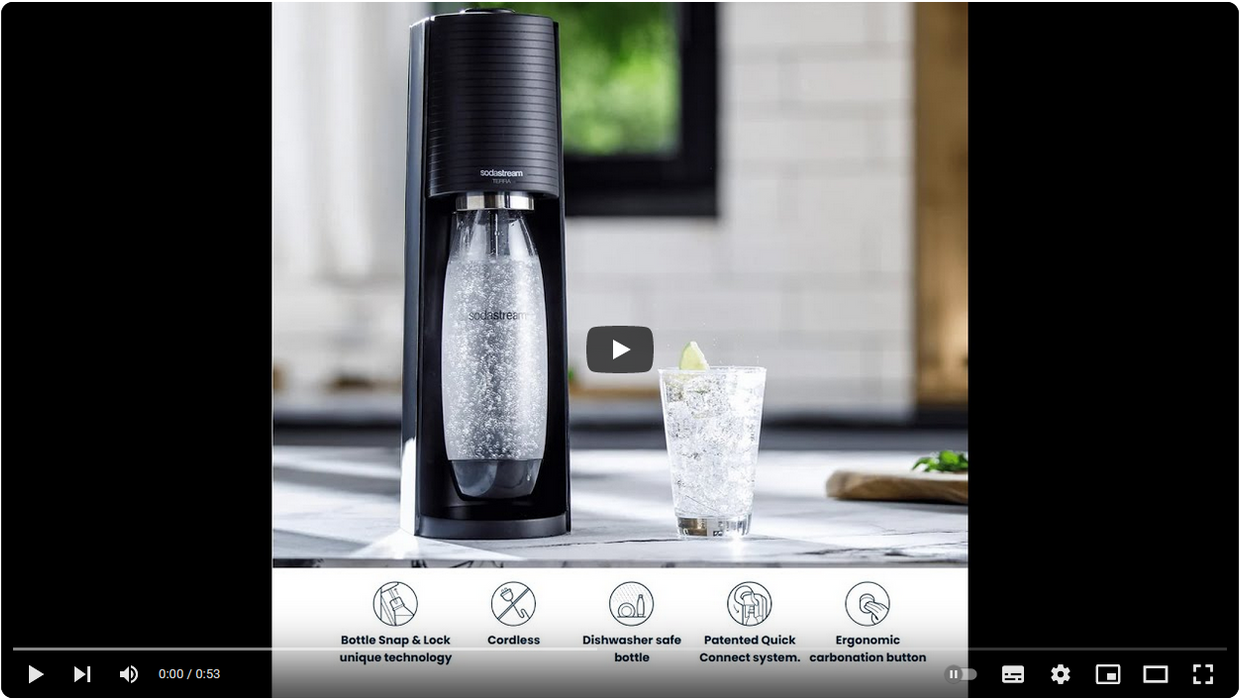 SodaStream Terra Sparkling Water Maker Co2 Technology Quick Connect 2Color AU STOCK