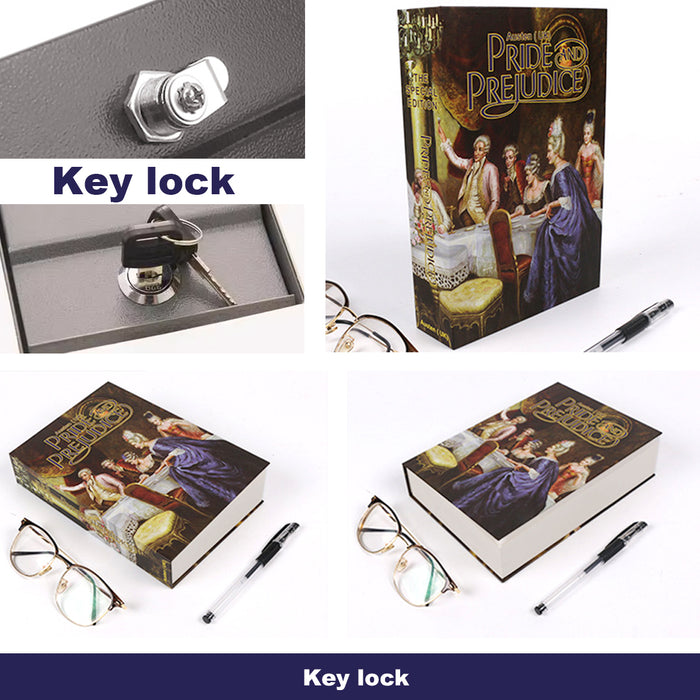 Cash Money box Locker Book Security Secret With 2Key Real Paper