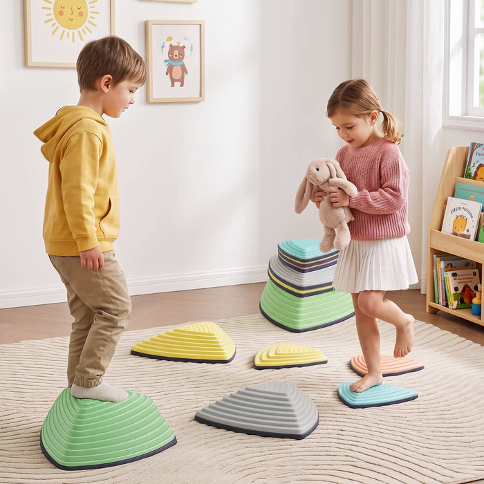 Keezi Kids Stepping Stones 6PCS Balance Stones Indoor Outdoor Toy