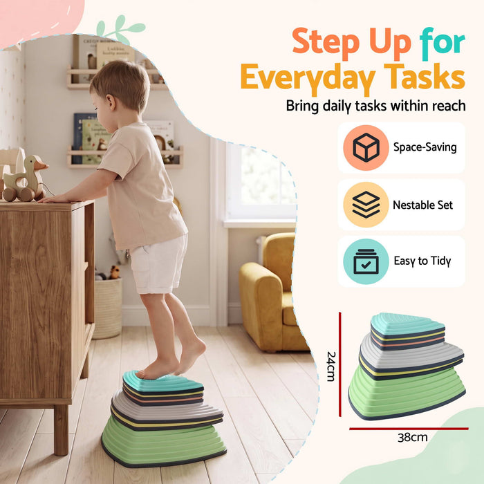 Keezi Kids Stepping Stones 6PCS Balance Stones Indoor Outdoor Toy