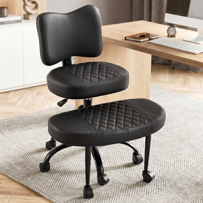 Artiss Cross Legged Kneeling Chair Adjustable Meditation Ergonomic Office Seat