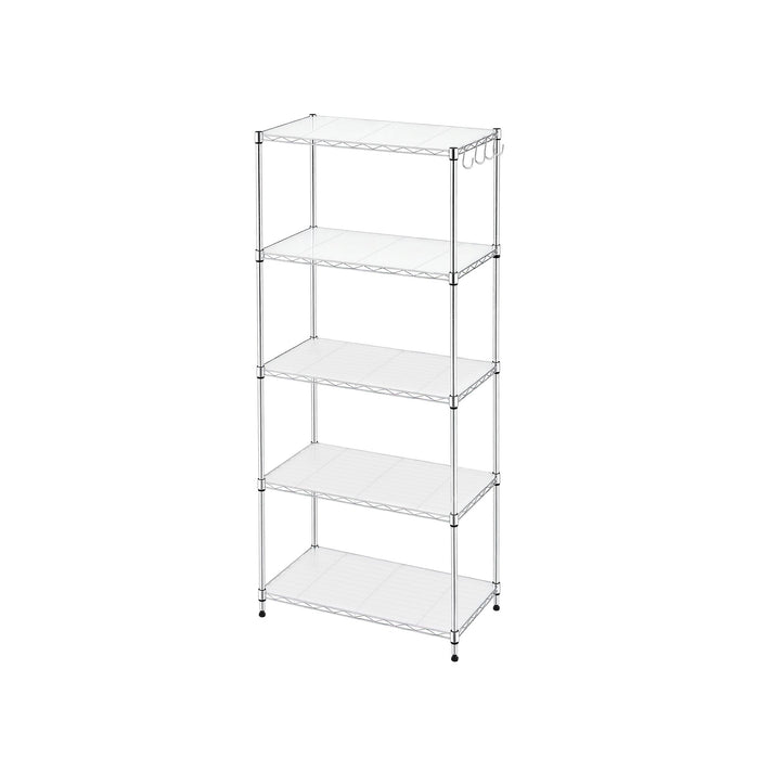 Artiss 5-Tier Kitchen Rack Shelf Shelving Unit 60x35x150CM Adjustable Metal Storage Shelves Silver