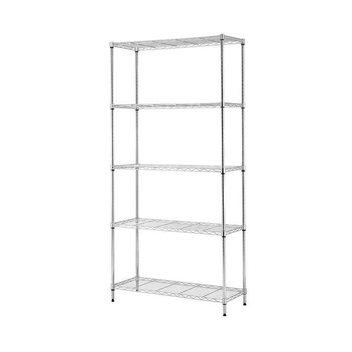 Artiss 5-Tier Kitchen Rack Shelf Shelving 90x35x182CM Adjustable Metal Storage Shelves