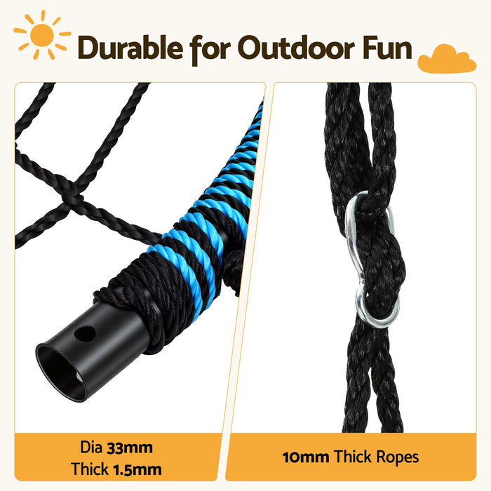 Gardeon Tree Swing Net Hammock 98.5cm for Backyard Porch Outside Playground