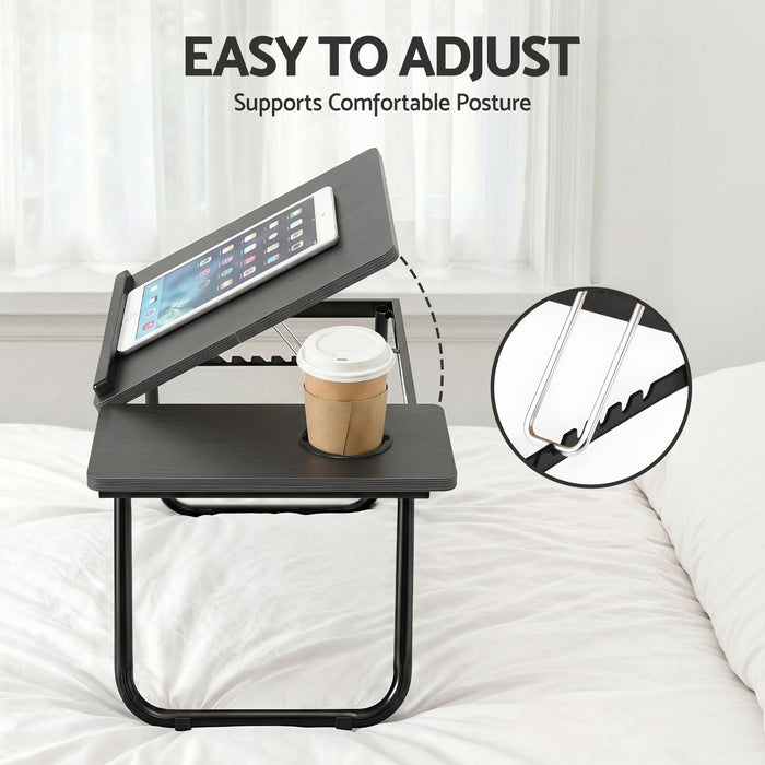 Artiss Laptop Desk Bed Table Foldable Portable Desktop Black
