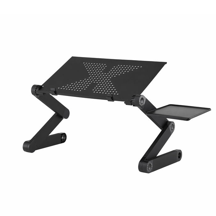 Artiss Laptop Stand Aluminium Computer Riser Foldable Lap Desk Bed Table Black