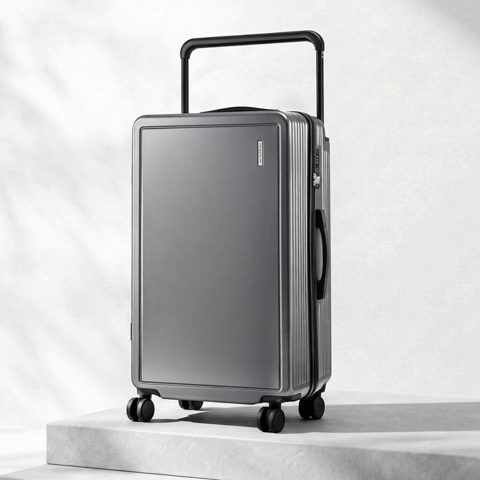 Wanderlite 28" Wide Handle Luggage Suitcase Travel TSA Lock Anthracite Grey