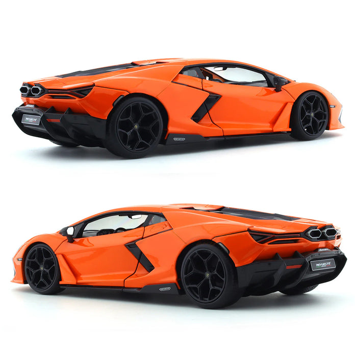 Maisto 1:18 Scale Lamborghini Revuelto Orange Car Model Die Cast Metal Plastic