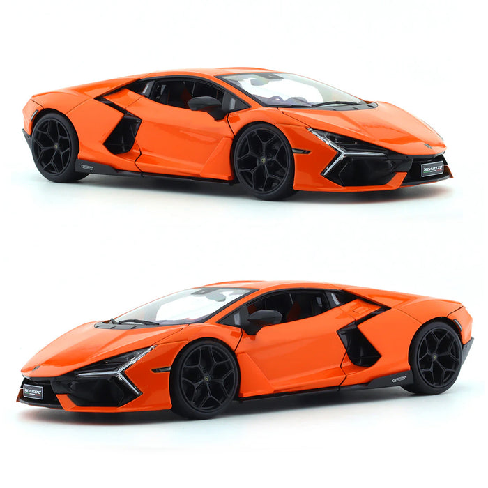 Maisto 1:18 Scale Lamborghini Revuelto Orange Car Model Die Cast Metal Plastic