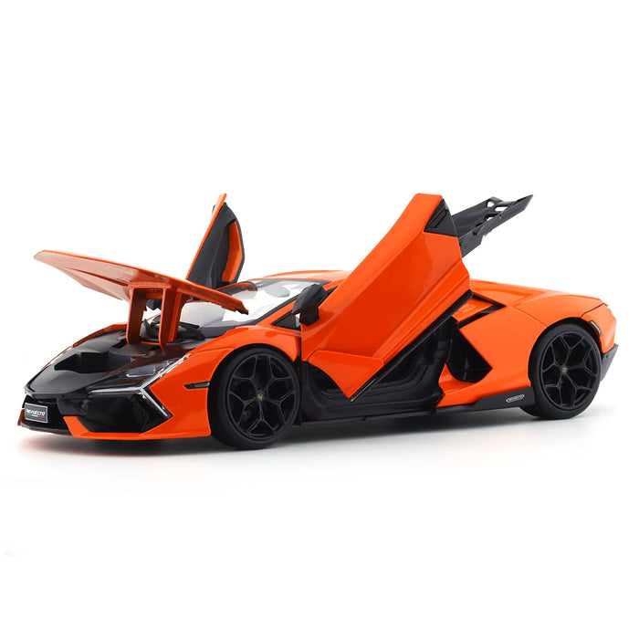 Maisto 1:18 Scale Lamborghini Revuelto Orange Car Model Die Cast Metal Plastic