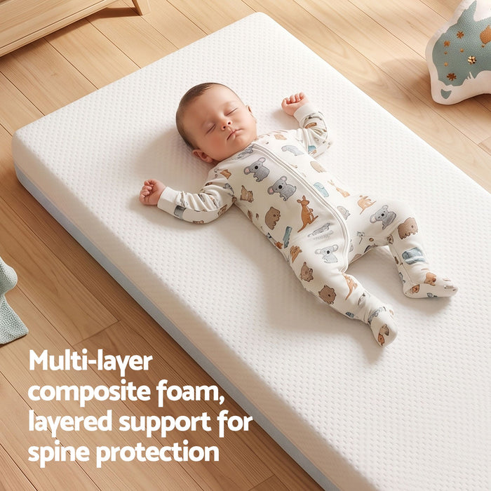 Giselle Bedding 15cm Cot Mattress, 38D Gel Memory Foam Cover