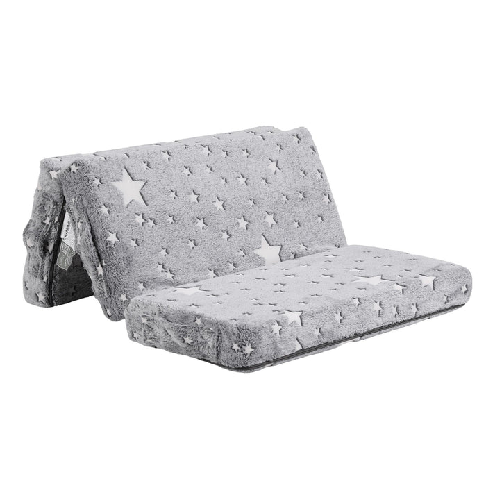 Giselle Bedding Foldable Cot Mattress for Travel Cot, Glow-in-Dark Cover