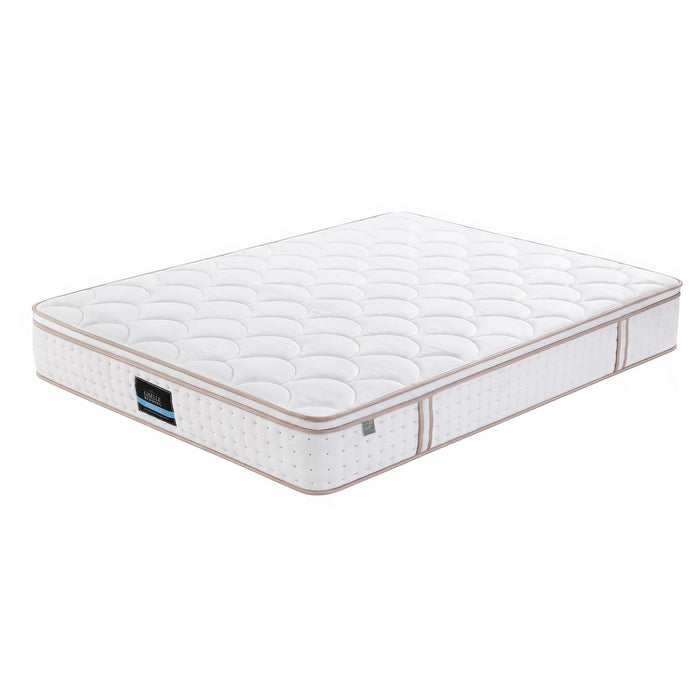 Giselle 30cm King Spring Mattress Tencel Cover 5-Zone Firm Back Support