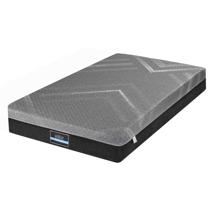 Giselle Single Mattress 26cm Firm Pocket Spring Dual Edge Support Dark Grey