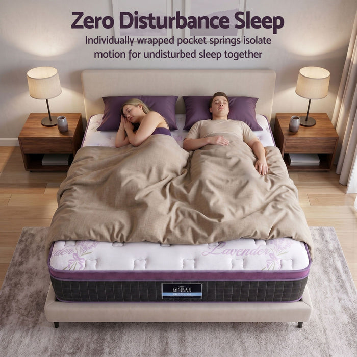 Giselle King Euro Top Mattress Firm Pocket Spring Edge Support