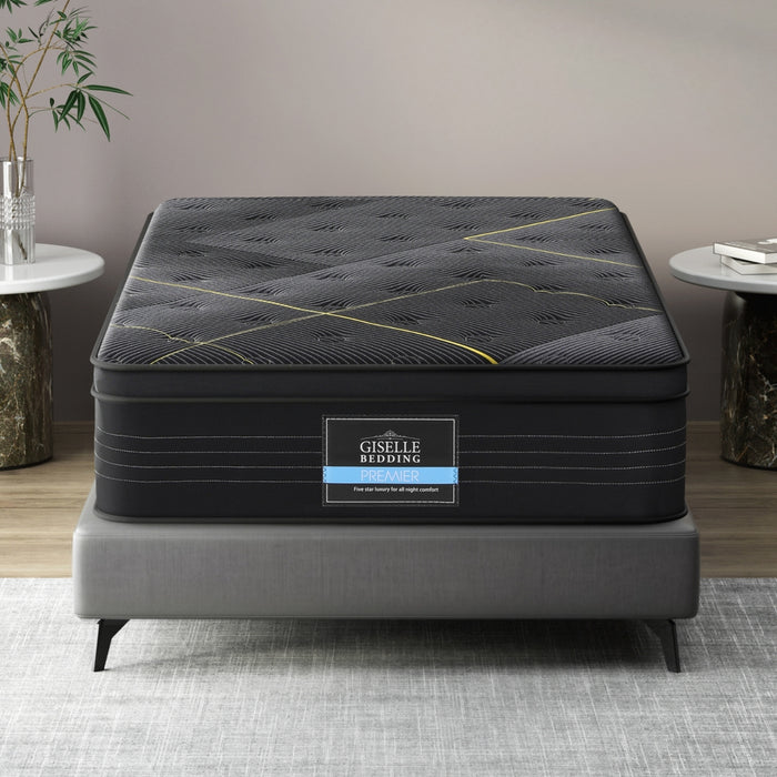 35cm Giselle Mattress Single Bed Bamboo Pocket Firm Foam