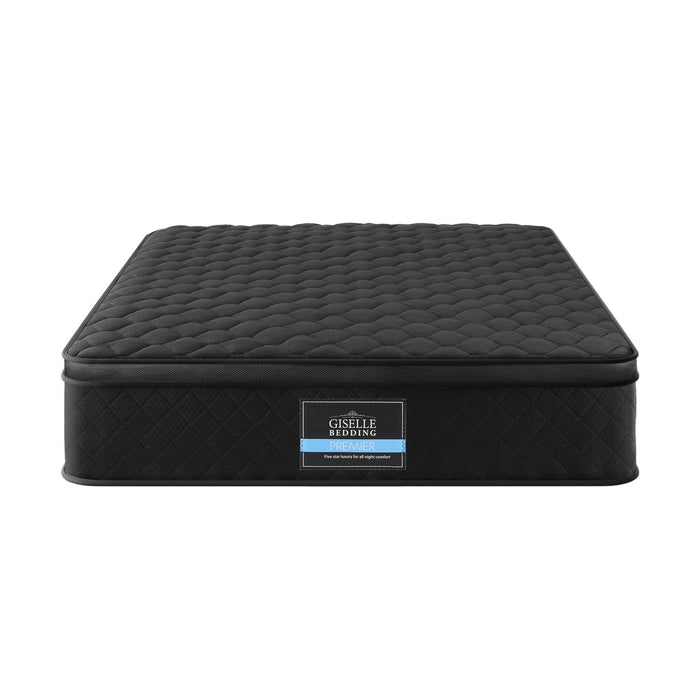 Giselle Bedding Mattress 34cm 5-Zone Pocket Spring Egg-crate Memory Foam Single