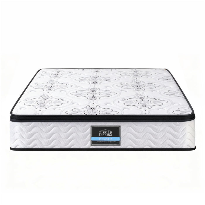 Giselle Bedding 30cm Mattress Pocket Spring Medium Firm Foam Euro Top Queen