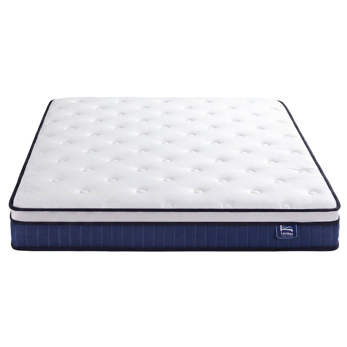 Levitex Double Mattress 23CM With Pocket Spring & Cooling Gel Foam, Medium-Firm Full-Body Support, Mattresses In A Box