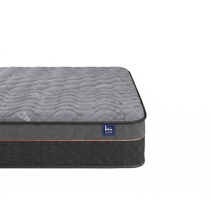 Levitex Queen Mattress 25 cm Hybrid Pocket Spring with 4cm Egg Crate Foam for Deep Sleep Bamboo Charcoal Fabric