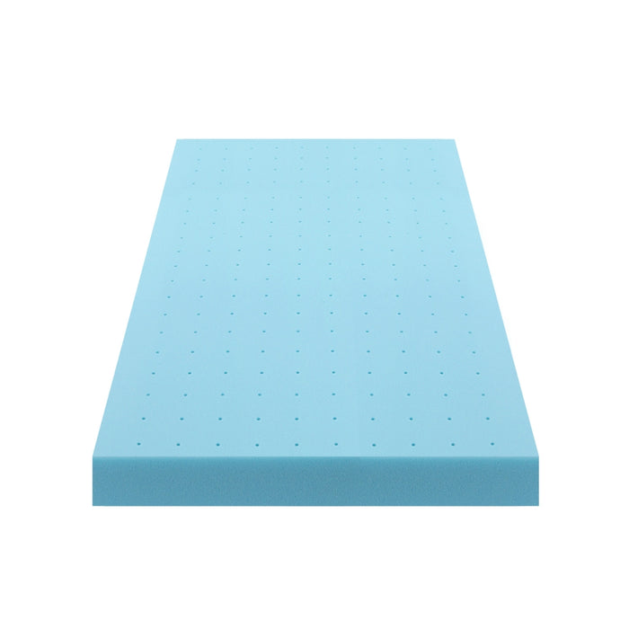 Giselle 12cm Memory Foam Mattress Topper Ventilated Cool Gel Bamboo Cover King Single