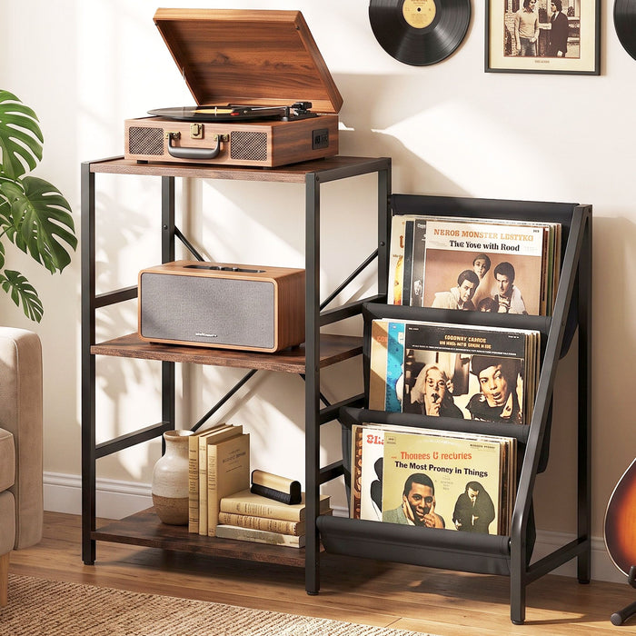 Artiss Record Player Stand with 3-Tier Vinyl Record Storage Turntable Stand