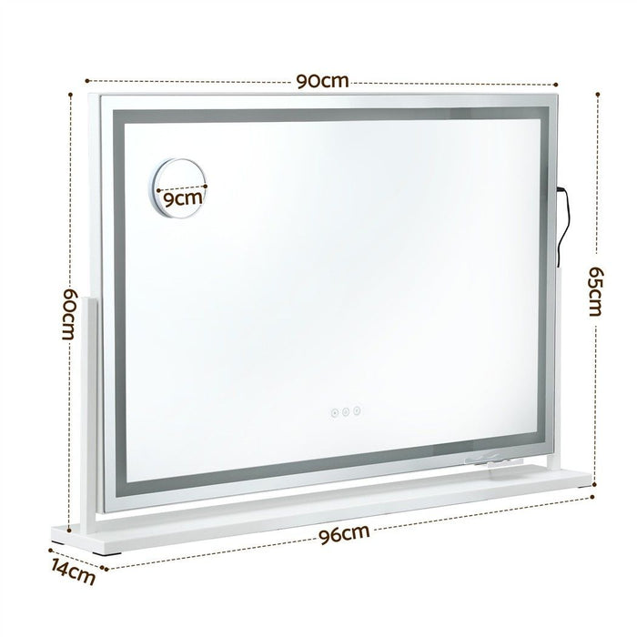 Embellir 90x60cm Makeup Mirror 360 degree Rotatable Vanity Mirror 10x magnifing
